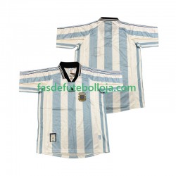 Camisola 1º Equipamento Seleção Argentina 1998 Manga Curta Retro ,Homem