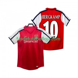Camisola 1º Equipamento Arsenal BERGKAMP 10 2001 2002 Manga Curta Retro ,Homem