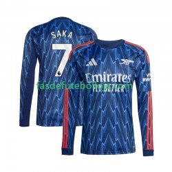 Camisola 2º Equipamento Arsenal Bukayo Saka 7 2025-2026 Manga Comprida ,Homem