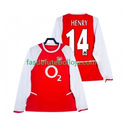 Camisola 1º Equipamento Arsenal Henry 14 2003 2002 Manga Comprida Retro ,Homem