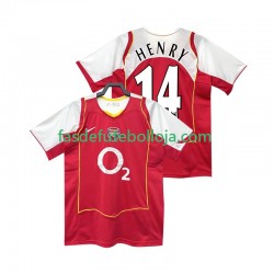 Camisola 1º Equipamento Arsenal Henry 14 2005 2004 Manga Curta Retro ,Homem