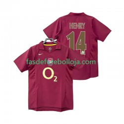 Camisola 1º Equipamento Arsenal Henry 14 2005 2006 Manga Curta Retro ,Homem