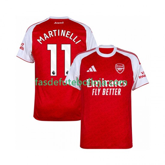 Camisola 1º Equipamento Arsenal Martin Zubimendi 11 2025-2026 Manga Curta ,Homem