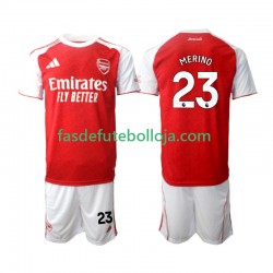 Camisola 1º Equipamento Arsenal Merino 23 2025-2026 Manga Curta ,Criança
