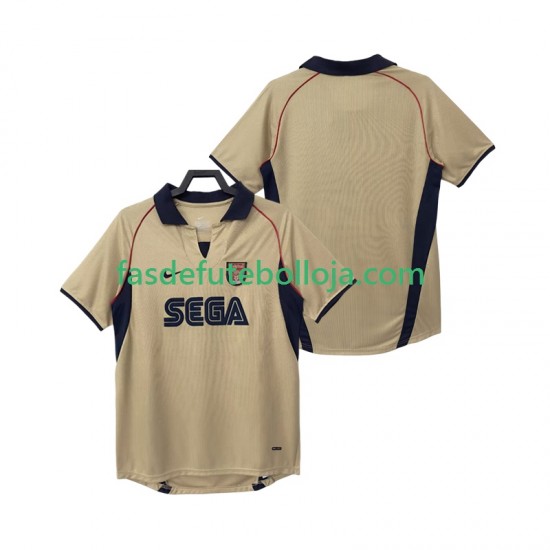 Camisola 2º Equipamento Arsenal 2001 2002 Manga Curta Retro ,Homem