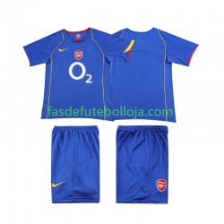 Camisola 2º Equipamento Arsenal 2005 2004 Manga Curta Retro ,Criança