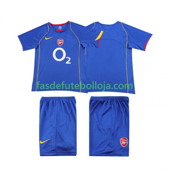 Camisola 2º Equipamento Arsenal 2005 2004 Manga Curta Retro ,Criança