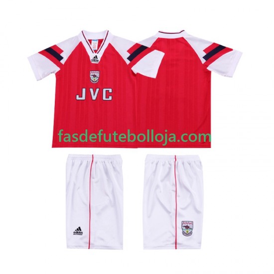 Camisola 1º Equipamento Arsenal 1992 1994 Manga Curta Retro ,Criança