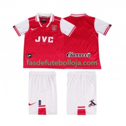 Camisola 1º Equipamento Arsenal 1996 1997 Manga Curta Retro ,Criança