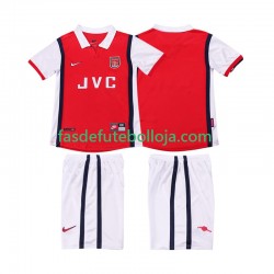 Camisola 1º Equipamento Arsenal 1998 1999 Manga Curta Retro ,Criança