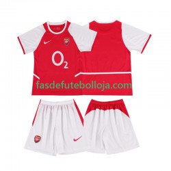 Camisola 1º Equipamento Arsenal 2003 2002 Manga Curta Retro ,Criança