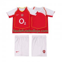 Camisola 1º Equipamento Arsenal 2005 2004 Manga Curta Retro ,Criança