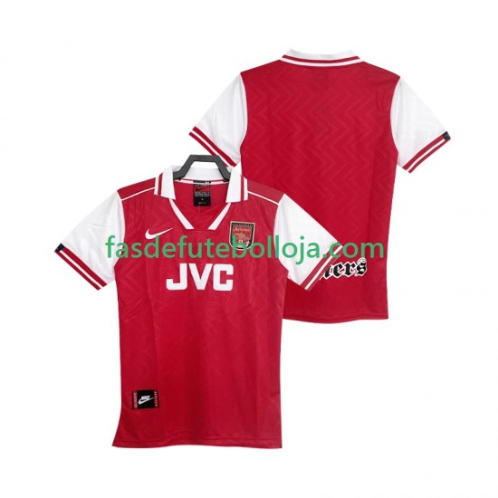 Camisola 1º Equipamento Arsenal 1996 1997 Manga Curta Retro ,Homem