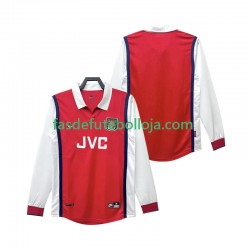 Camisola 1º Equipamento Arsenal 1998 1999 Manga Comprida Retro ,Homem