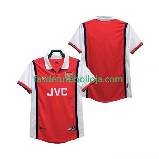 Camisola 1º Equipamento Arsenal 1998 1999 Manga Curta Retro ,Homem