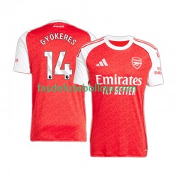 Camisola 1º Equipamento Arsenal Viktor Gyokeres 14 2025-2026 Manga Curta ,Homem