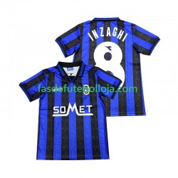 Camisola 1º Equipamento Atalanta INZAGHI 8 1996 1997 Manga Curta ,Homem