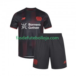 Camisola 1º Equipamento Bayer 04 Leverkusen 2025-2026 Manga Curta ,Criança