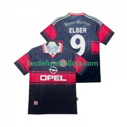 Camisola 1º Equipamento Bayern de Munique Elber 9 1997 1999 Manga Curta Retro ,Homem