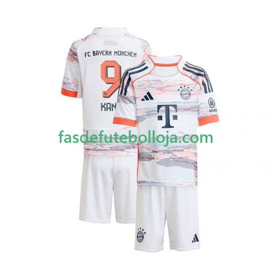 Camisola 2º Equipamento Bayern de Munique Harry Kane 9 2025-2026 Manga Curta ,Criança