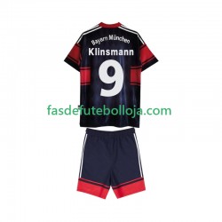 Camisola 1º Equipamento Bayern de Munique Klinsmann 9 1997 1999 Manga Curta Retro ,Criança