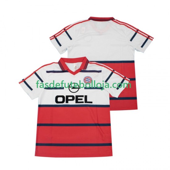 Camisola 2º Equipamento Bayern de Munique 1998 1999 Manga Curta Retro ,Homem