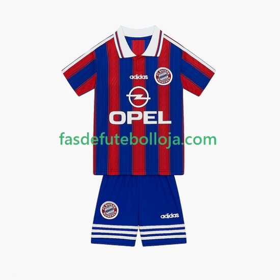 Camisola 1º Equipamento Bayern de Munique 1995 1997 Manga Curta Retro ,Criança