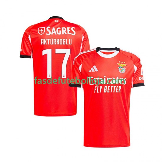 Camisola 1º Equipamento Benfica Kerem Akturkoglu 17 2025-2026 Manga Curta ,Homem