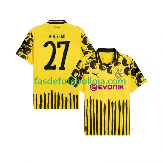 Camisola 1º Equipamento Borussia Dortmund Karim Adeyemi 27 FIFA CWC 2025 Manga Curta ,Homem