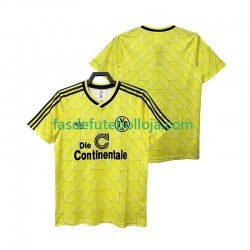 Camisola 1º Equipamento Borussia Dortmund 1988 1989 Manga Curta Retro ,Homem
