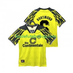 Camisola 1º Equipamento Borussia Dortmund SAMMER 6 1995 1994 Manga Curta Retro ,Homem