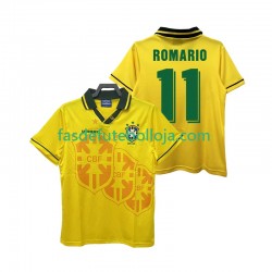 Camisola 1º Equipamento Seleção Brasileira ROMARIO 11 1994 Manga Curta Retro ,Homem