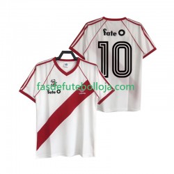 Camisola 1º Equipamento CA River Plate 10 1986 Manga Curta Retro ,Homem