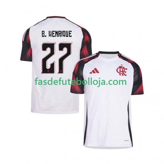 Camisola 2º Equipamento CR Flamengo Bruno Henrique 27 2025-2026 Manga Curta ,Homem