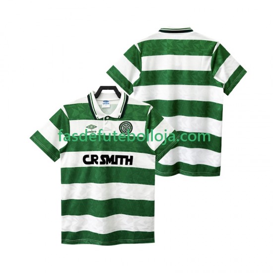 Camisola 3º Equipamento Celtic FC 1989 1990 Manga Curta Retro ,Homem