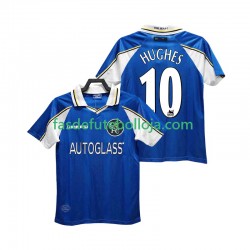 Camisola 1º Equipamento Chelsea HUGHES 10 1997 1999 Manga Curta Retro ,Homem