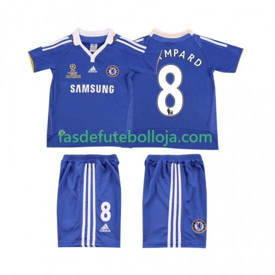 Camisola 1º Equipamento Chelsea LAMPARD 8 2007 2008 Manga Curta Retro ,Criança