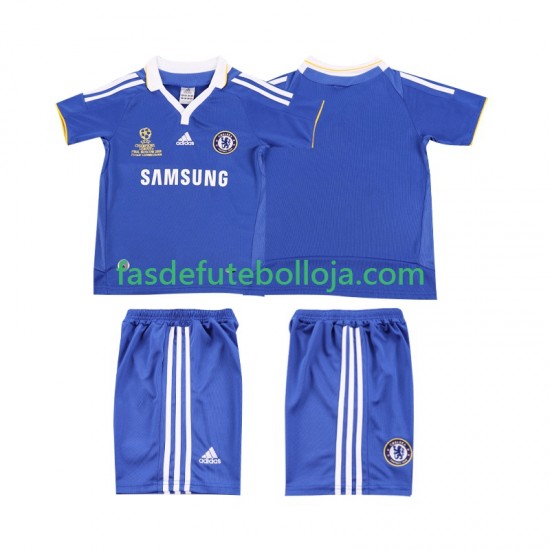 Camisola 1º Equipamento Chelsea 2007 2008 Manga Curta Retro ,Criança