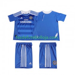 Camisola 1º Equipamento Chelsea 2012 2011 Manga Curta Retro ,Criança