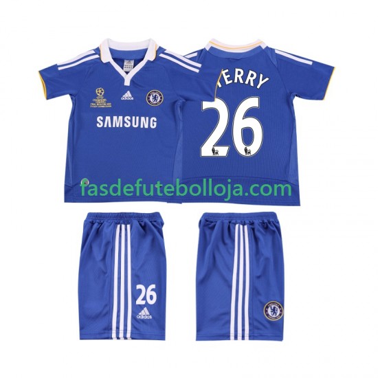 Camisola 1º Equipamento Chelsea TERRY 26 2007 2008 Manga Curta Retro ,Criança