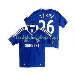 Camisola 1º Equipamento Chelsea TERRY 26 2007 2008 Manga Curta Retro ,Homem