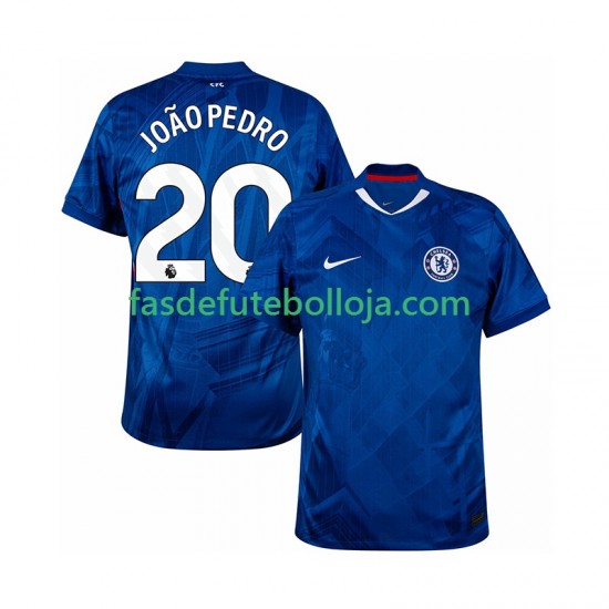 Camisola 1º Equipamento Chelsea joao pedro 20 2025-2026 Manga Curta ,Homem