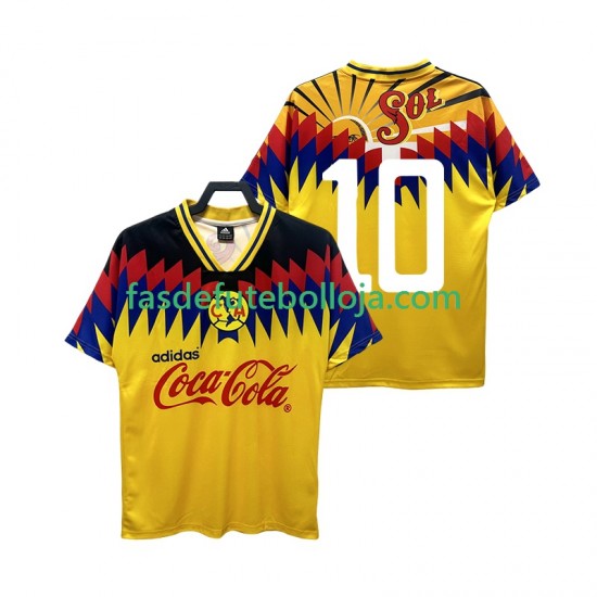 Camisola 1º Equipamento Club América 10 1995 Manga Curta Retro ,Homem