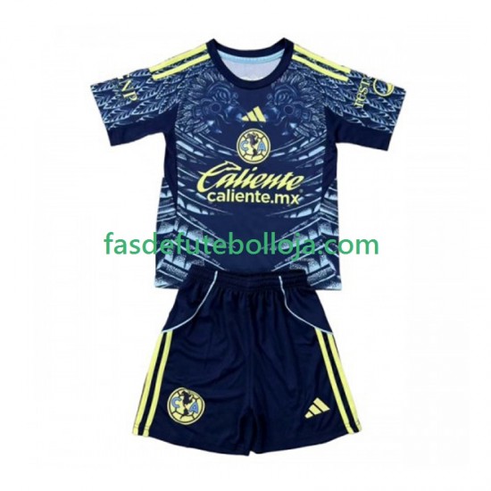Camisola 2º Equipamento Club América 2025-2026 Manga Curta ,Criança