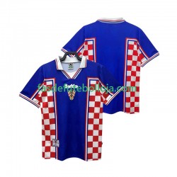 Camisola 2º Equipamento Seleção Croata 1998 Manga Curta Retro ,Homem
