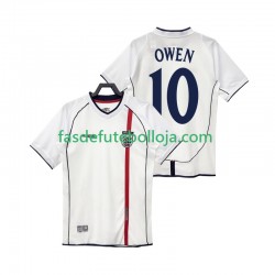 Camisola 1º Equipamento Seleção Inglesa OWEN 10 2002 Manga Curta Retro ,Homem