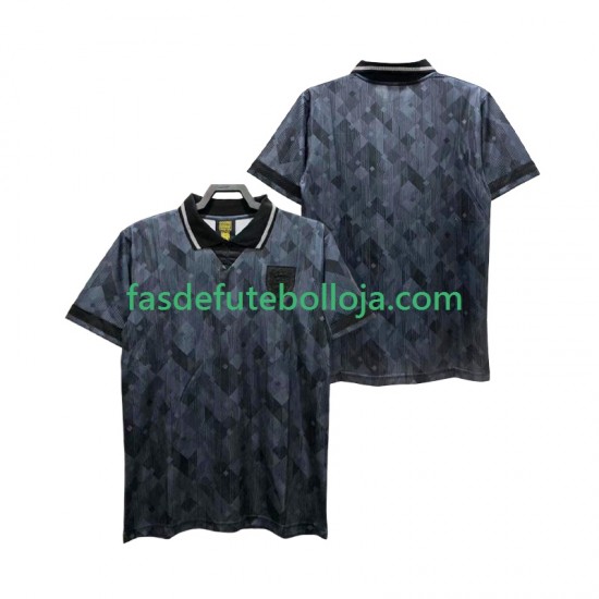 Camisola 2º Equipamento Seleção Inglesa 1990 Manga Curta Retro ,Homem