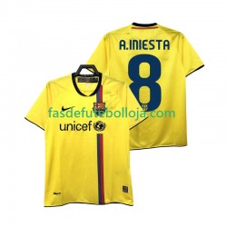 Camisola 2º Equipamento FC Barcelona A INIESTA 8 2009 2008 Manga Curta Retro ,Homem
