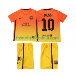 Camisola 2º Equipamento FC Barcelona Lionel Messi 10 2012 2013 Manga Curta Retro ,Criança