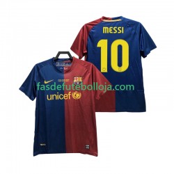 Camisola 1º Equipamento FC Barcelona Lionel Messi 10 Champions League 2009 2008 Manga Curta Retro ,Homem